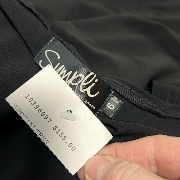 Sympli NWT Black Focus Tunic 3/4 Sleeve Size 6 - Picture 6 of 10